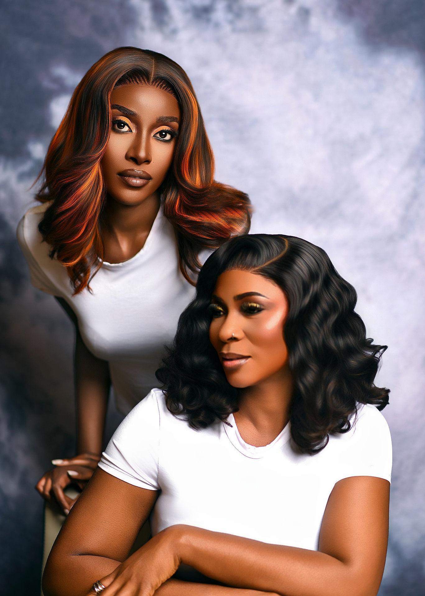 Highlight Color 100% Human Hair Texture Wig