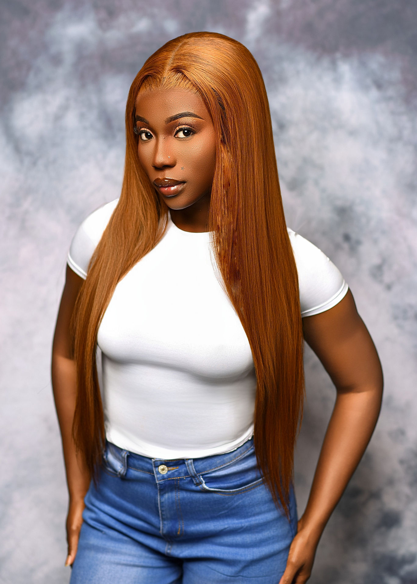 Long Blonde Straight Hair Wig – 100% Genuine Human Hair